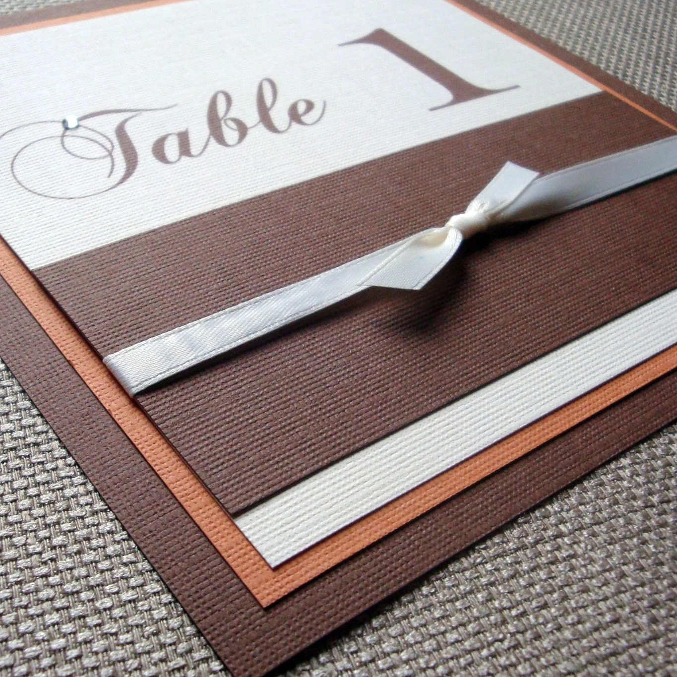 Fall Wedding Table Numbers
